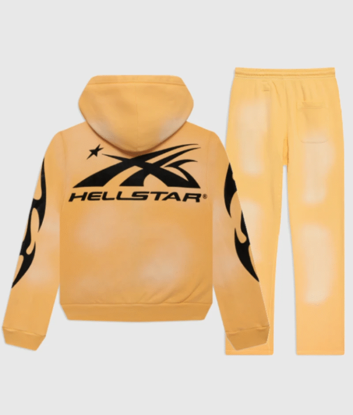 Hellstar Sport Tracksuit Yellow - Image 2