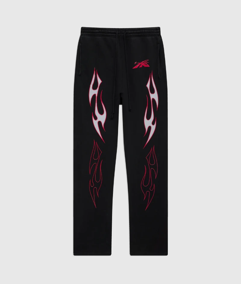 Hellstar Sports Future Flame Sweatpants Black
