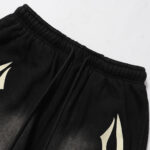 Hellstar Sports Flame Shorts Black - Image 3