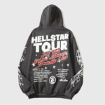 Hellstar Studios Records Hoodie Jet Black - Image 10