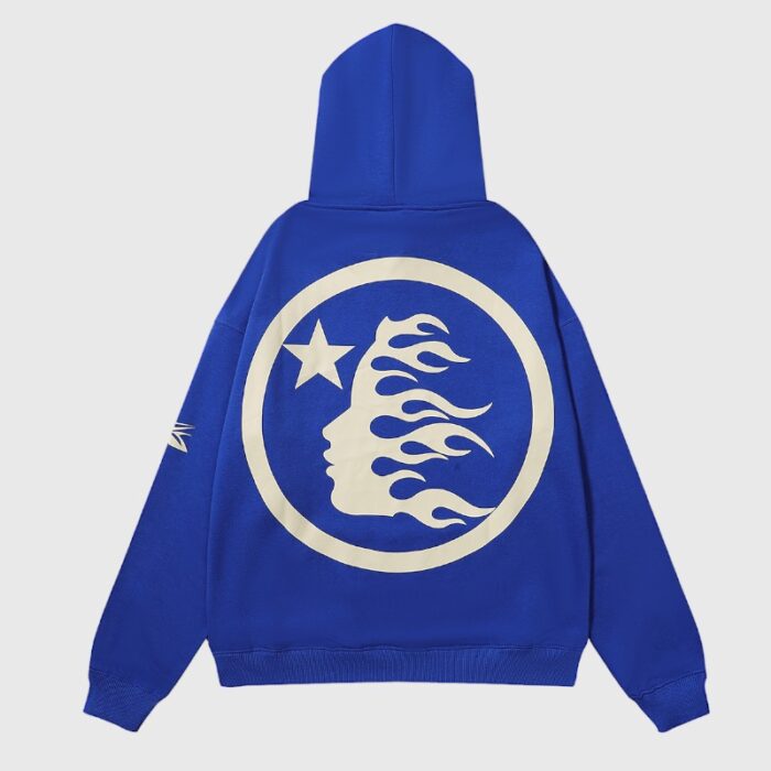 Hellstar No Guts No Glory! Hoodie Blue - Image 2