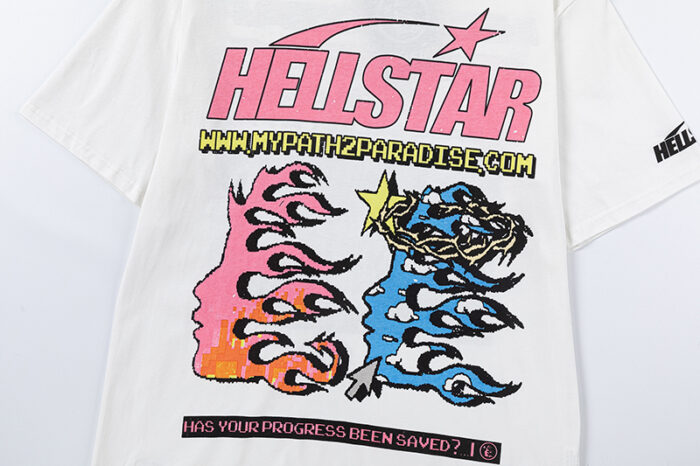 Hellstar Pixel T-Shirt White - Image 10