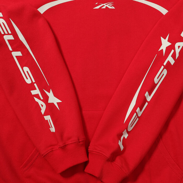 Hellstar Sport Pullover Hoodie Red - Image 4