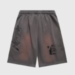 Hellstar Studios Records Shorts Grey - Image 2