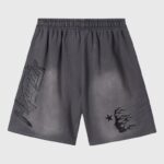 Hellstar Studios Records Shorts Jet Black - Image 2