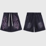 Hellstar Studios Records Shorts Black - Image 3