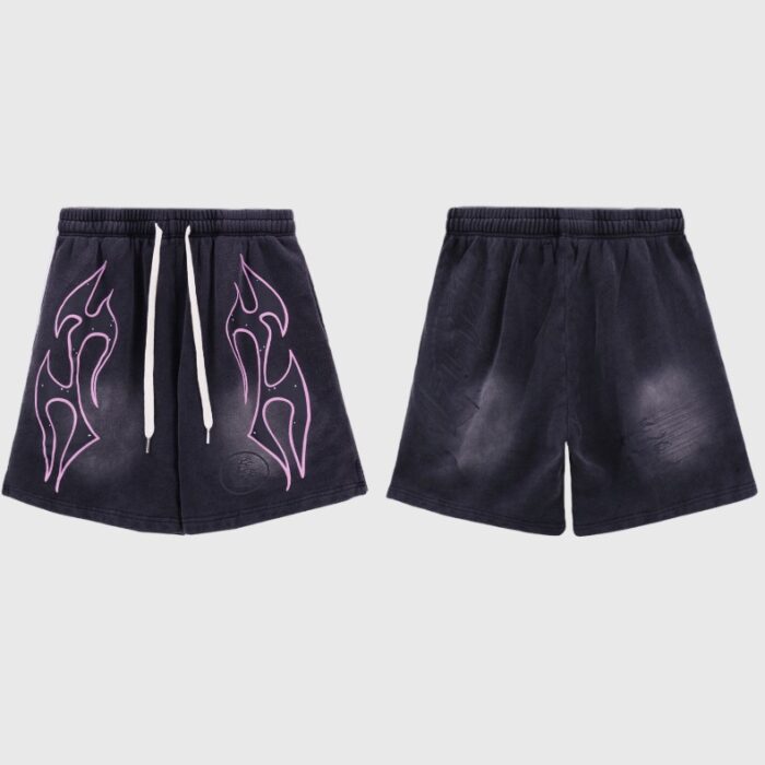 Hellstar Studios Records Shorts Black - Image 3