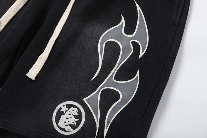 Hellstar Studios Records Shorts Black - Image 5