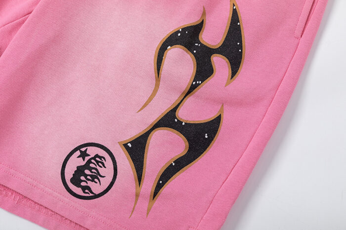 Hellstar Studios Records Shorts Pink - Image 4