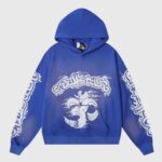 Hellstar Studios Records Yoga Hoodie Blue