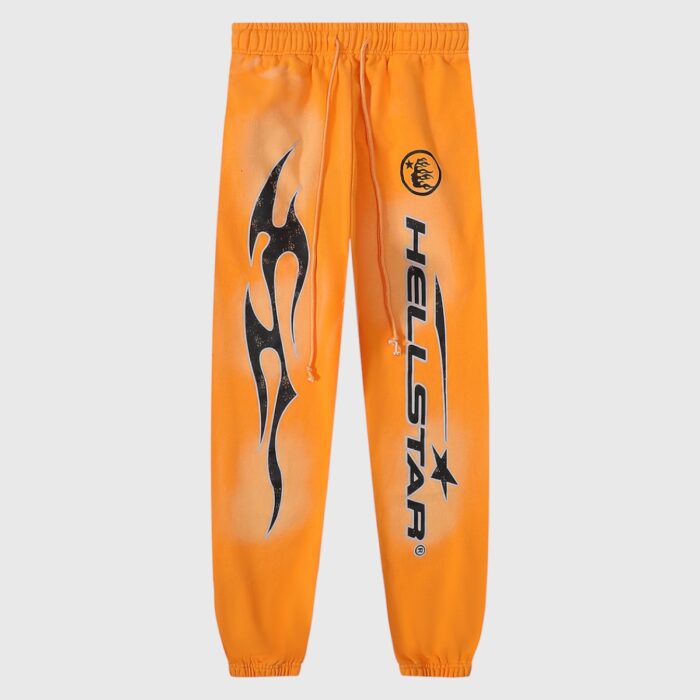 Hellstar Fire Orange Dye Tracksuit - Image 10