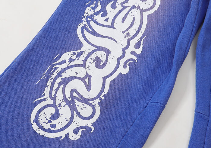 Hellstar Studios Records Yoga Sweatpants Blue - Image 4