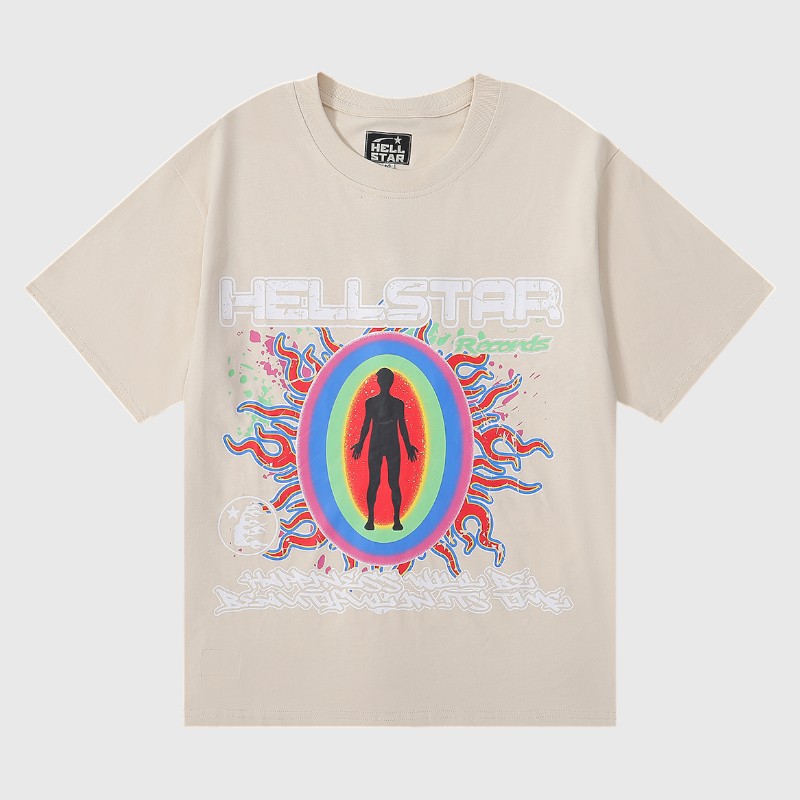 96d8747e-Photoroom (10) Hellstar Records T-Shirt Beige - Image 1