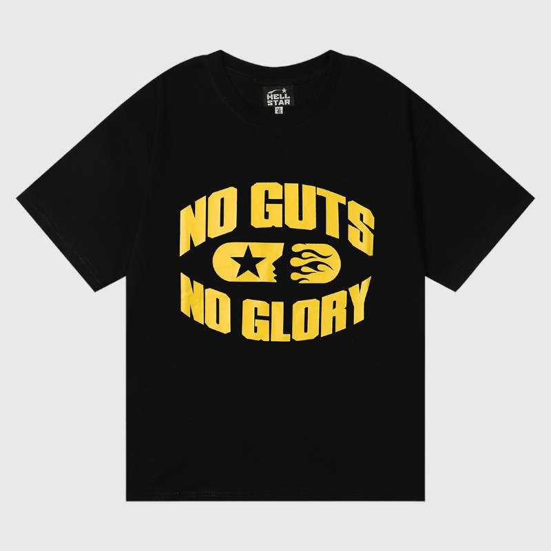 96d8747e-Photoroom (7) Hellstar No Guts No Glory T-Shirt Black - Image 1