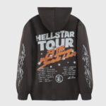 Hellstar Studios Records Hoodie Jet Black - Image 2