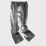 Hellstar Studios Racer Flare Sweatpants Jet Black - Image 3