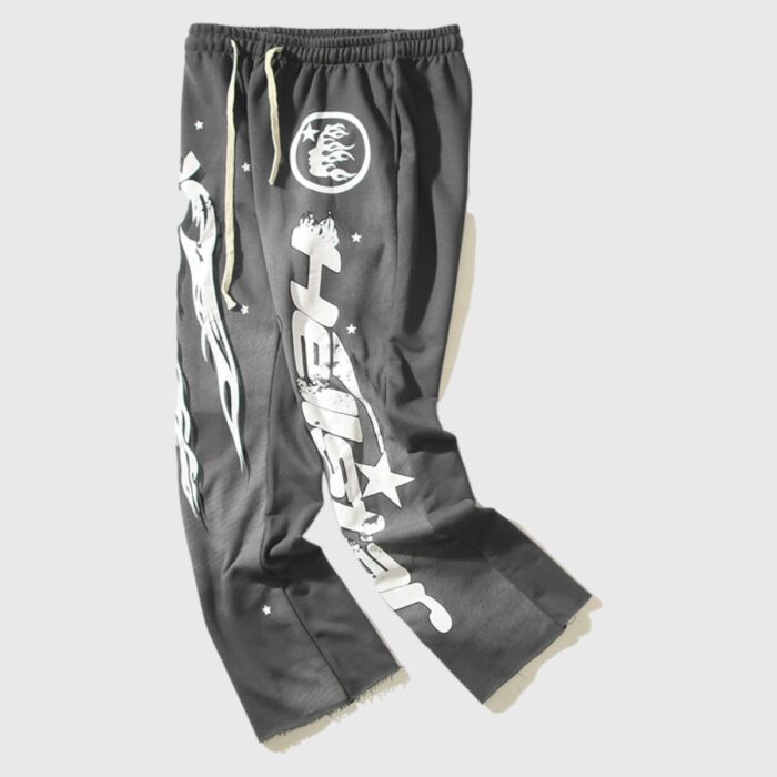 Hellstar Studios Racer Flare Sweatpants Jet Black - Image 3