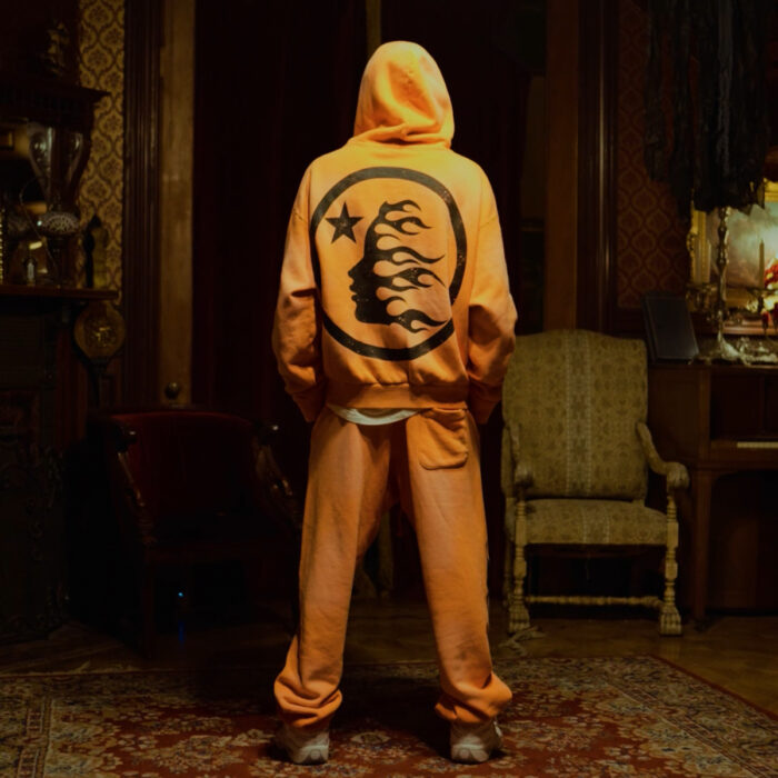 Hellstar Fire Orange Dye Tracksuit - Image 13