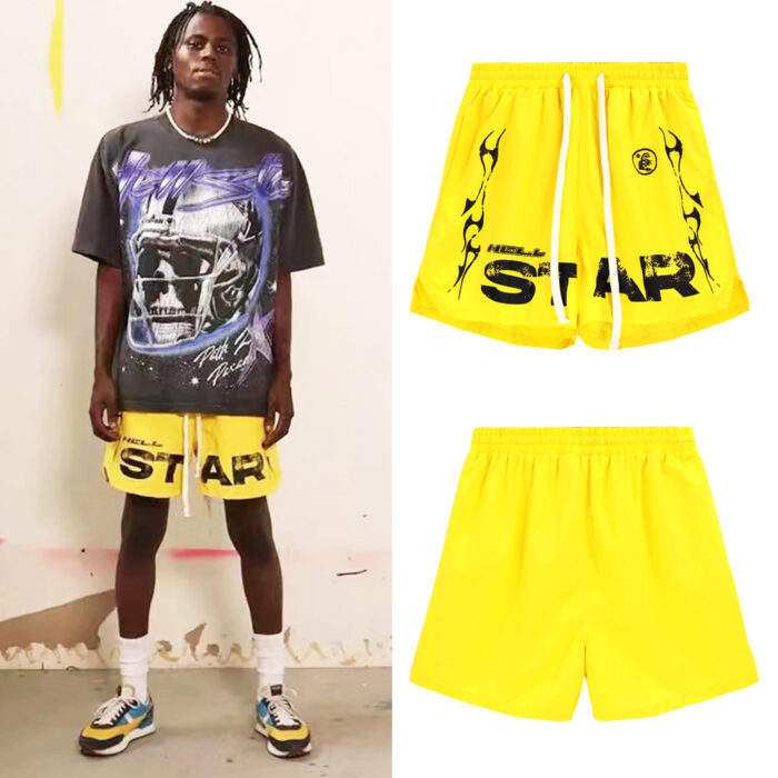 Hellstar Studios Records Star Shorts Yellow - Image 10