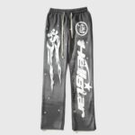 Hellstar Studios Racer Flare Sweatpants Jet Black
