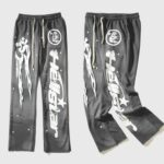 Hellstar Studios Racer Flare Sweatpants Jet Black - Image 6