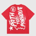 Hellstar Studios Jesus Emblem T-Shirt Red - Image 2