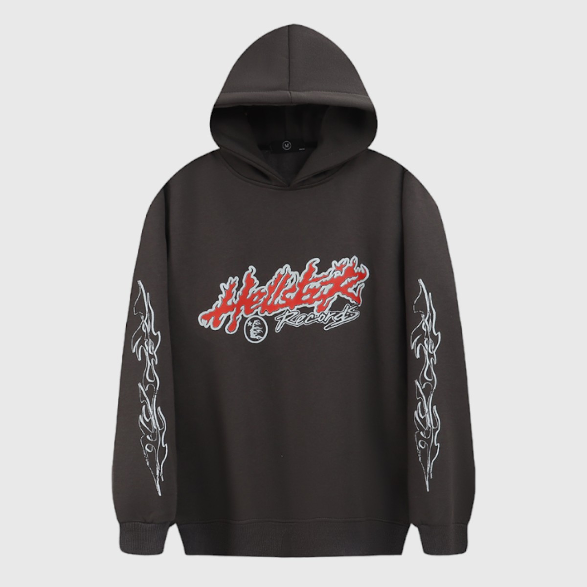 f9c6425a-Photoroom (4) Hellstar Studios Records Hoodie Jet Black - Image 1
