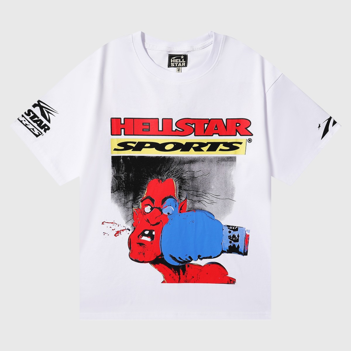 ff70a1b7-Photoroom (2) Hellstar Knock Out T-Shirt White - Image 1