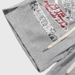 Hellstar Jupitar Graphic Terry Grey Shorts - Image 4