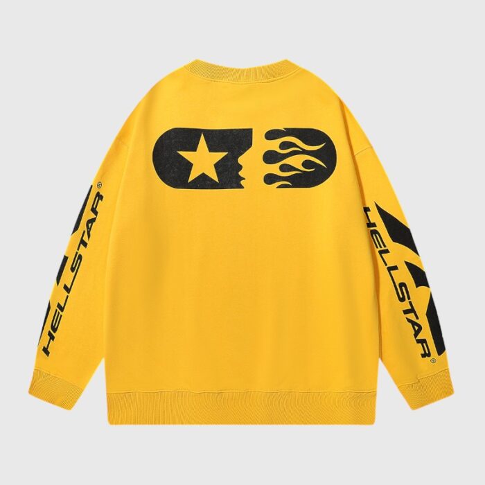 Hellstar Sports Crewneck Sweater Yellow - Image 2