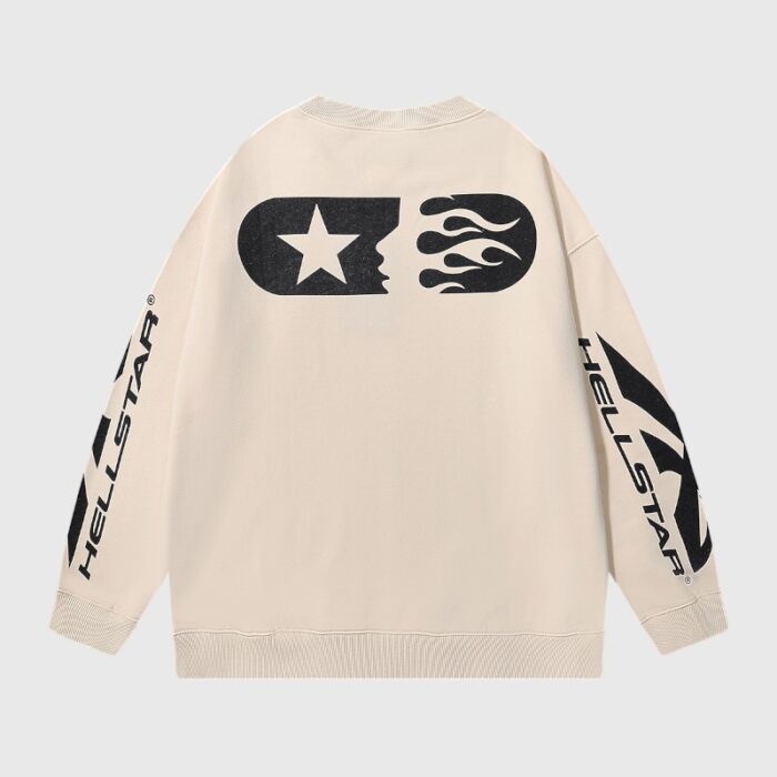 Hellstar Sports Crewneck Sweater White - Image 2