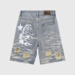 Hellstar Capsule 9 Denim Shorts - Image 2