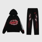 Hellstar Sports Future Flame Tracksuit Black