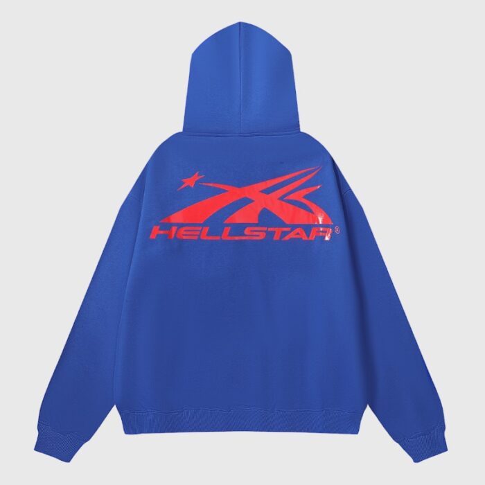 Hellstar Gel Logo Tracksuit Blue - Image 3