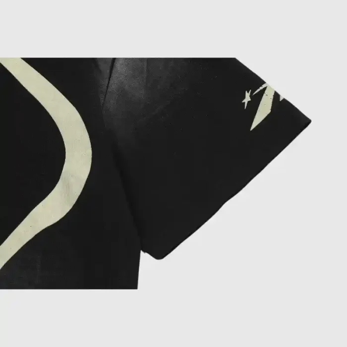 Hellstar Warm Up T- Shirt Black - Image 4