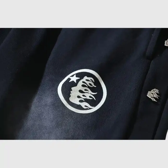 Hellstar Waxed Sweatpant 'Black' - Image 7