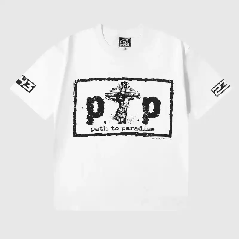 Hellstar P2P T-Shirt White front Hellstar P2P T-Shirt White front