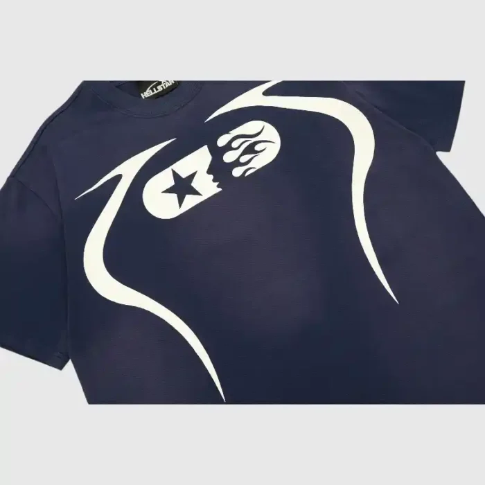 Hellstar Warm Up T- Shirt Blue - Image 8