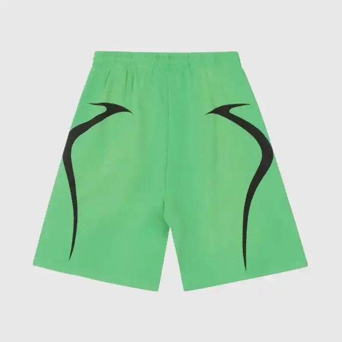 Hellstar Warm Up Shorts 'Green' - Image 2