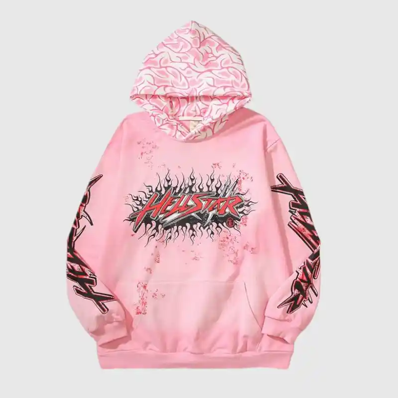 Hellstar-Brainwashed-Hoodie-Pink-front-view Hellstar-Brainwashed-Hoodie-Pink-front-view