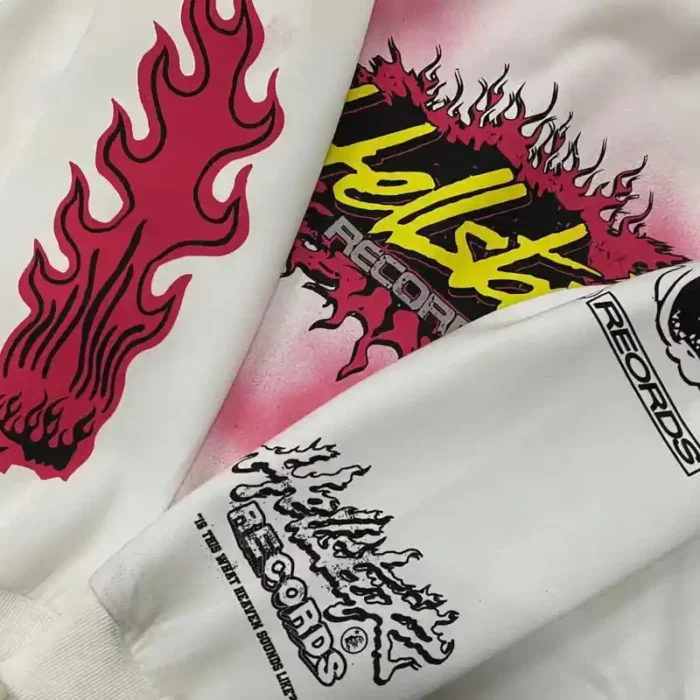 Hellstar Records Hoodie 'White' - Image 4