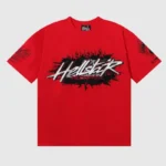 Hellstar-Records-T-Shirt-Red-front-view