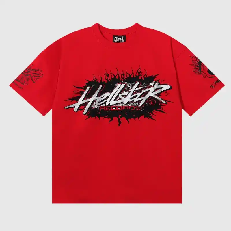 Hellstar-Records-T-Shirt-Red-front-view Hellstar-Records-T-Shirt-Red-front-view