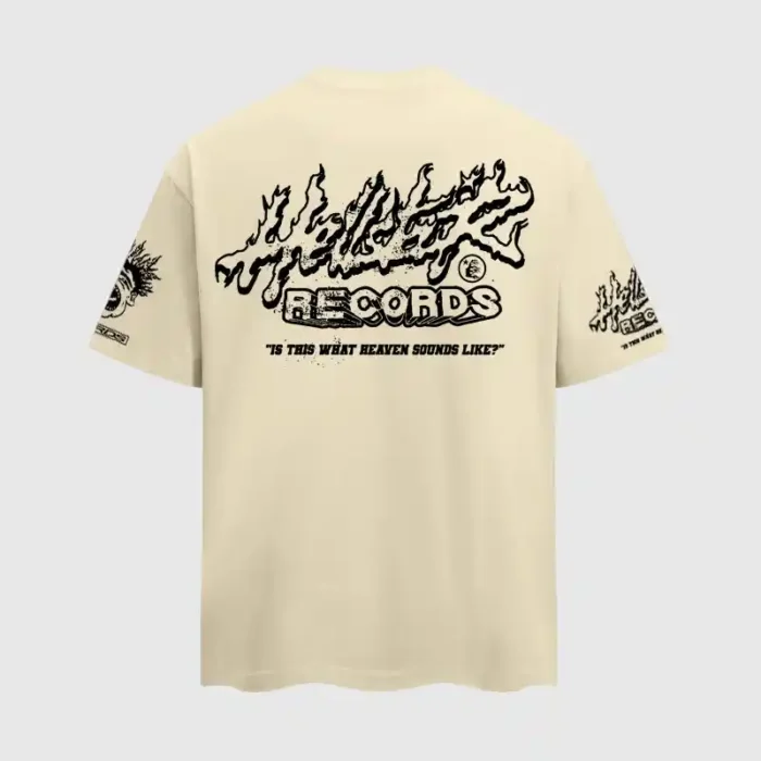 Hellstar-Records-T-Shirt-‘Beige-back-view