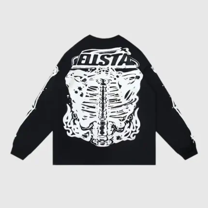 Hellstar-Skeleton-Long-Sleeve-Shirt-Black-back-view