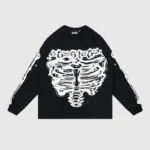 Hellstar-Skeleton-Long-Sleeve-Shirt-Black-front-view