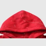 Hellstar Sports Tie-Dye Skull Hoodie ‘Red’close up-view