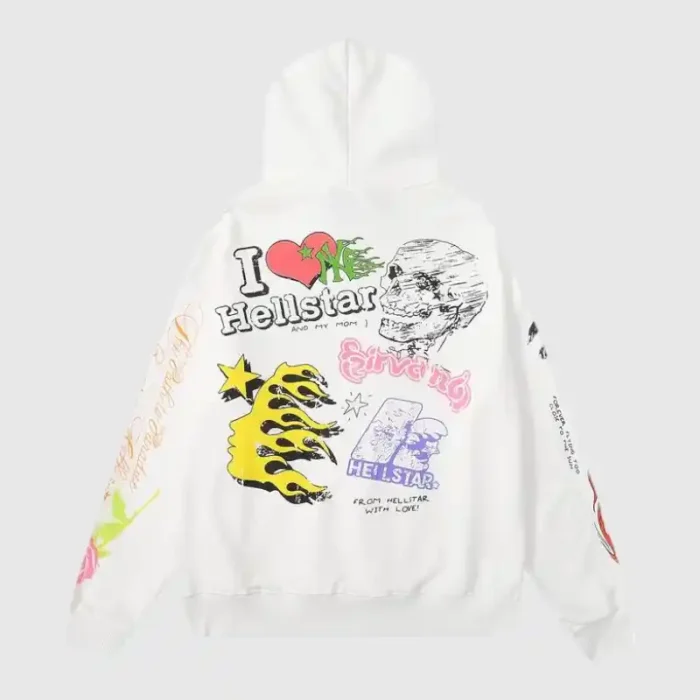 Hellstar-Studios-Summer-Love-Hoodie-White-back-view