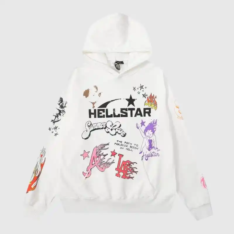 Hellstar-Studios-Summer-Love-Hoodie-White-front-view Hellstar-Studios-Summer-Love-Hoodie-White-front-view