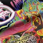 Hellstar Fun Color Brain Graphic Print Cotton T-Shirt - Image 4